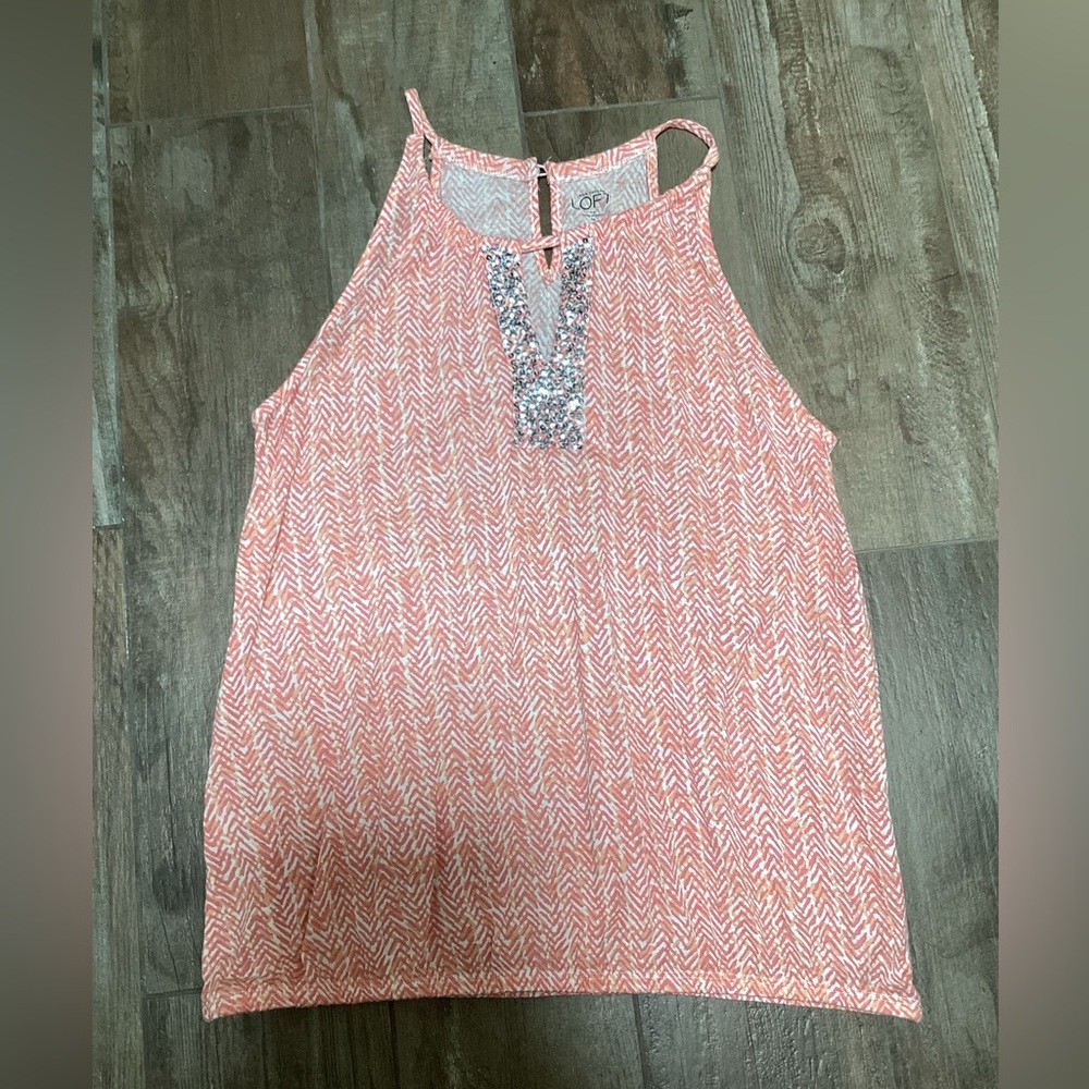 NWOT LOFT sequin tank top